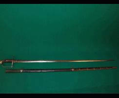  Кончар.Представляет собой меч с прямым, длинным, узким клинком. 1600 год. Клинок с гурдой. Россия