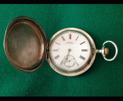 НОВИНКА: Часы карманные, призовые. Марка "Bоrel Neuchatel". Сделано для России. Серебро. 1917 год.