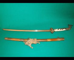 Очень редкий церемон. меч кодати в оправе Хоо-но тати, середина 19 века.